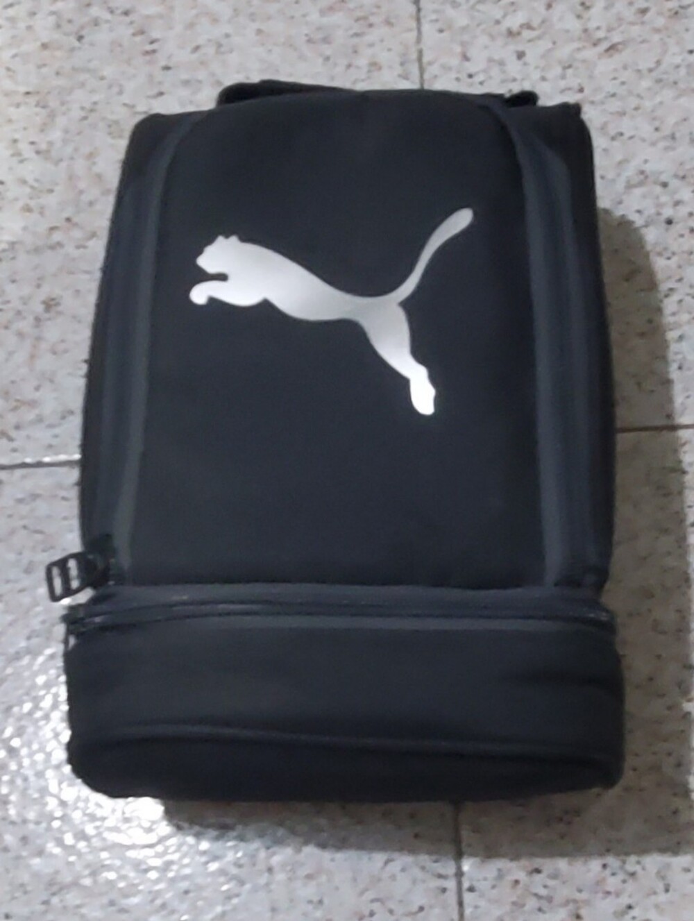Puma Black lunch box insulated  with White Logo bag